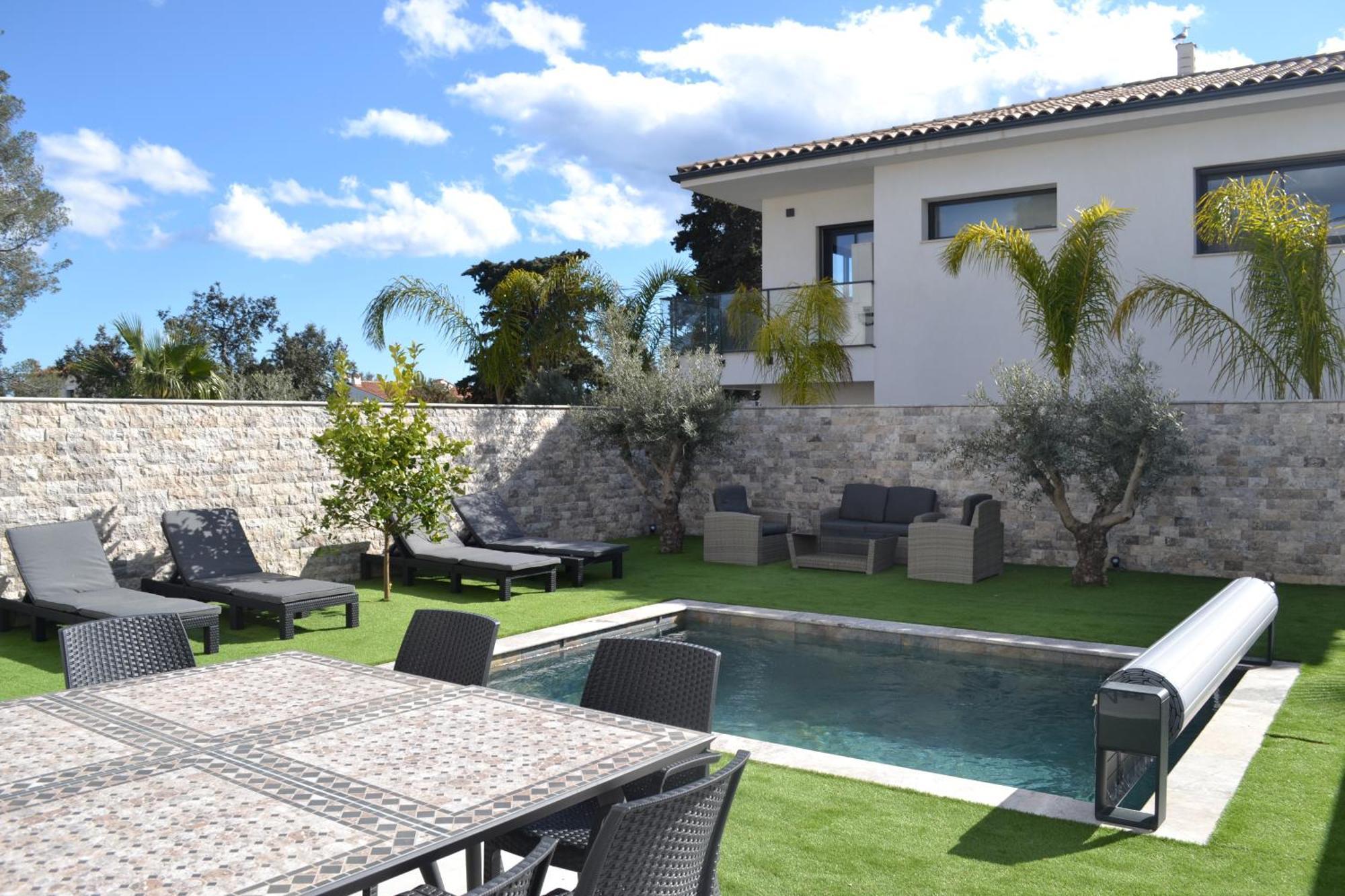 Etoile Du Berger Saint Aygulf 3 Villas Et 4 Appartements Jardin Individuel Et Piscine Chauffee En Saison - La Mer Et Les Plages 450 M Dış mekan fotoğraf