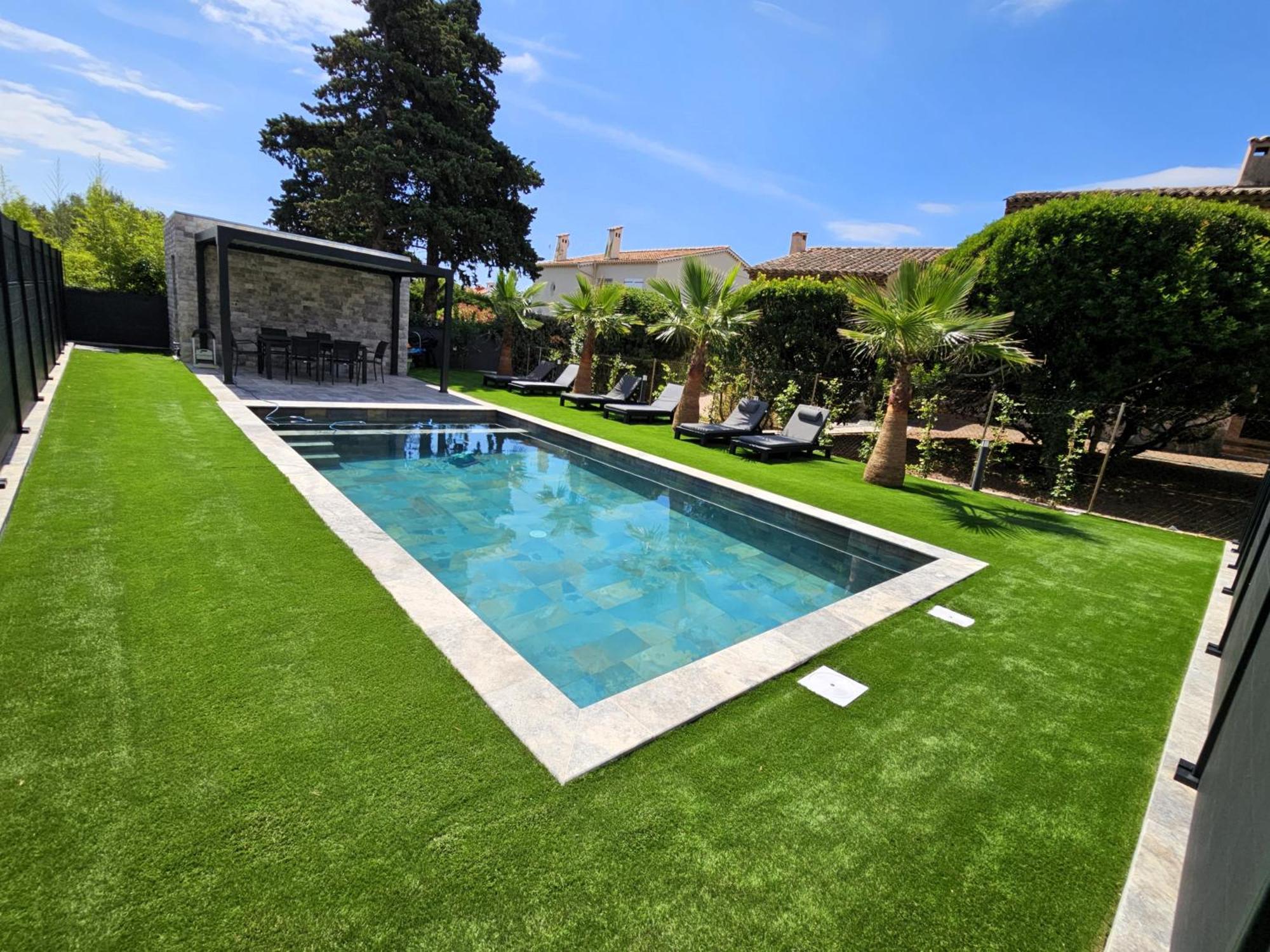 Etoile Du Berger Saint Aygulf 3 Villas Et 4 Appartements Jardin Individuel Et Piscine Chauffee En Saison - La Mer Et Les Plages 450 M Dış mekan fotoğraf